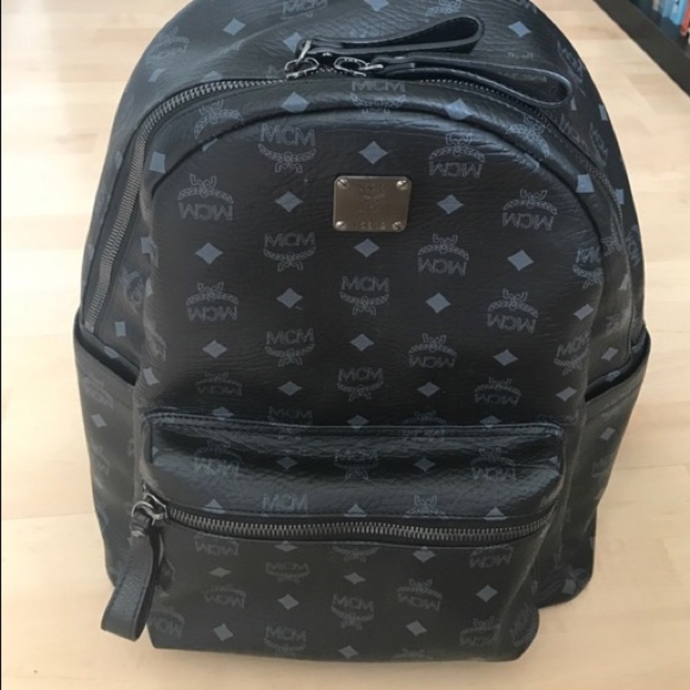 MCM
Black Stark Mens Visetos Backpack